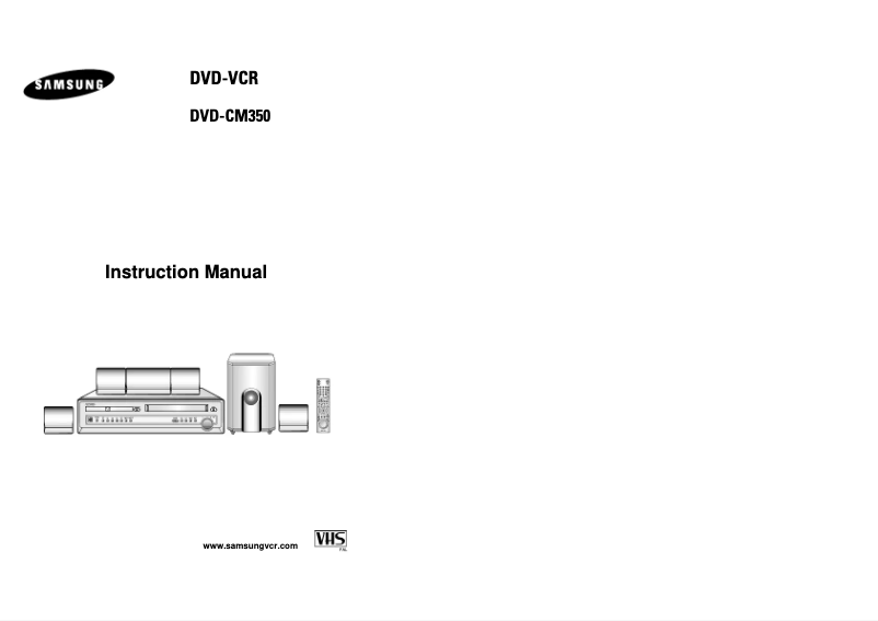 Página 1 del manual Manual de usuario Samsung DVD-CM350