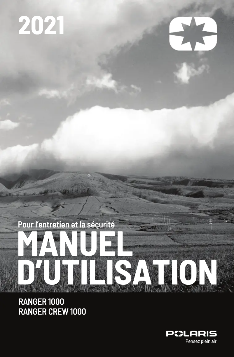 Page 1 de la notice Manuel utilisateur Polaris Ranger 1000 (2021)