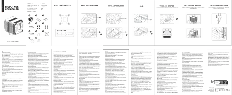 Page 1 de la notice Manuel utilisateur Mars Gaming MCPU-XU6