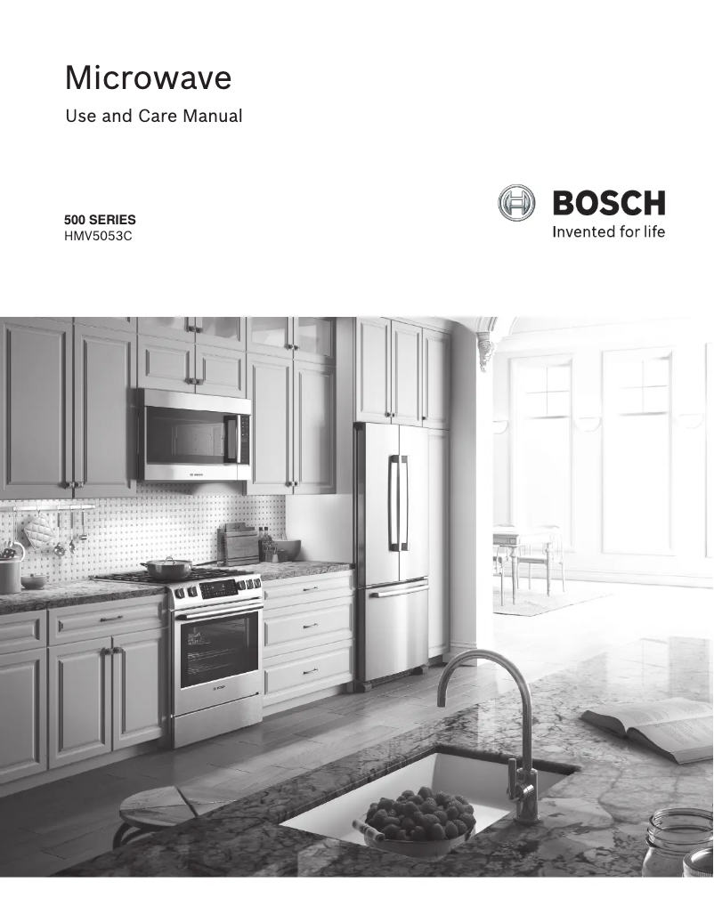 Page 1 of the manual User Manual Bosch HMV5053C