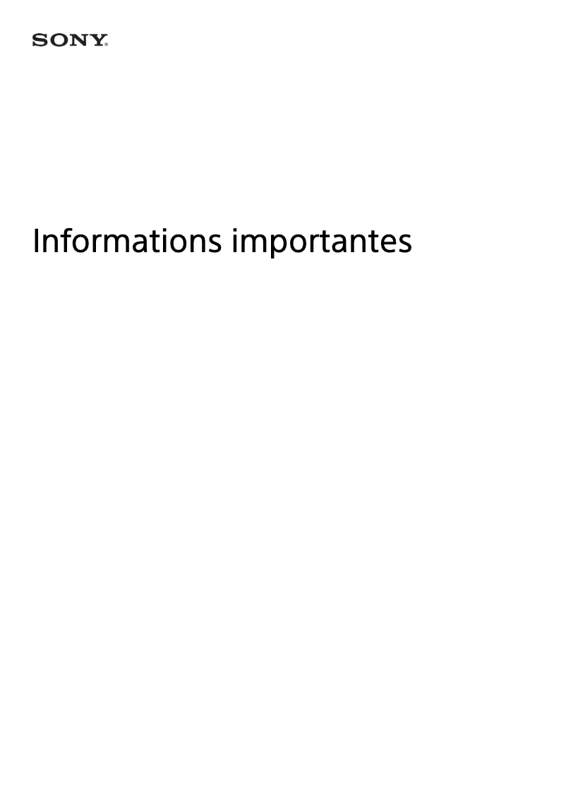 Image de la première page du manuel de l'appareil Xperia 10 V