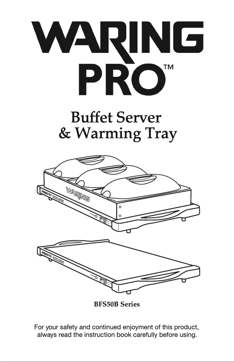 Page 1 de la notice Manuel utilisateur Waring Pro BFS50B