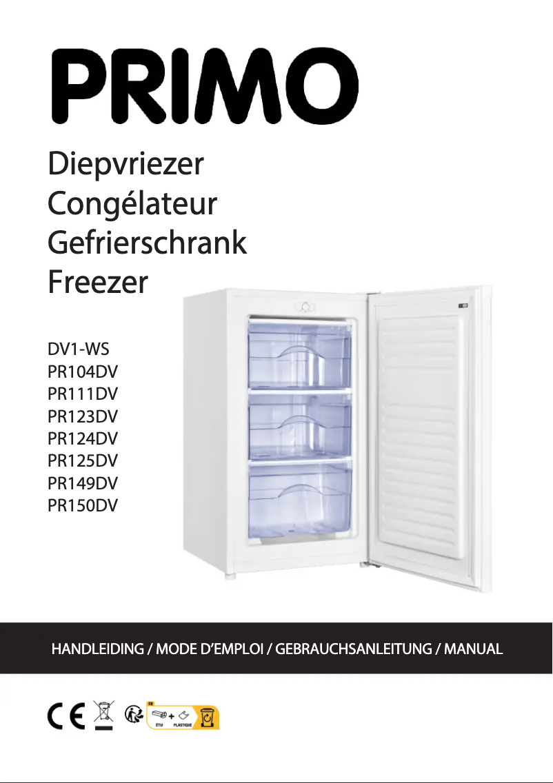 Page 1 de la notice Manuel utilisateur Primo PR124DV