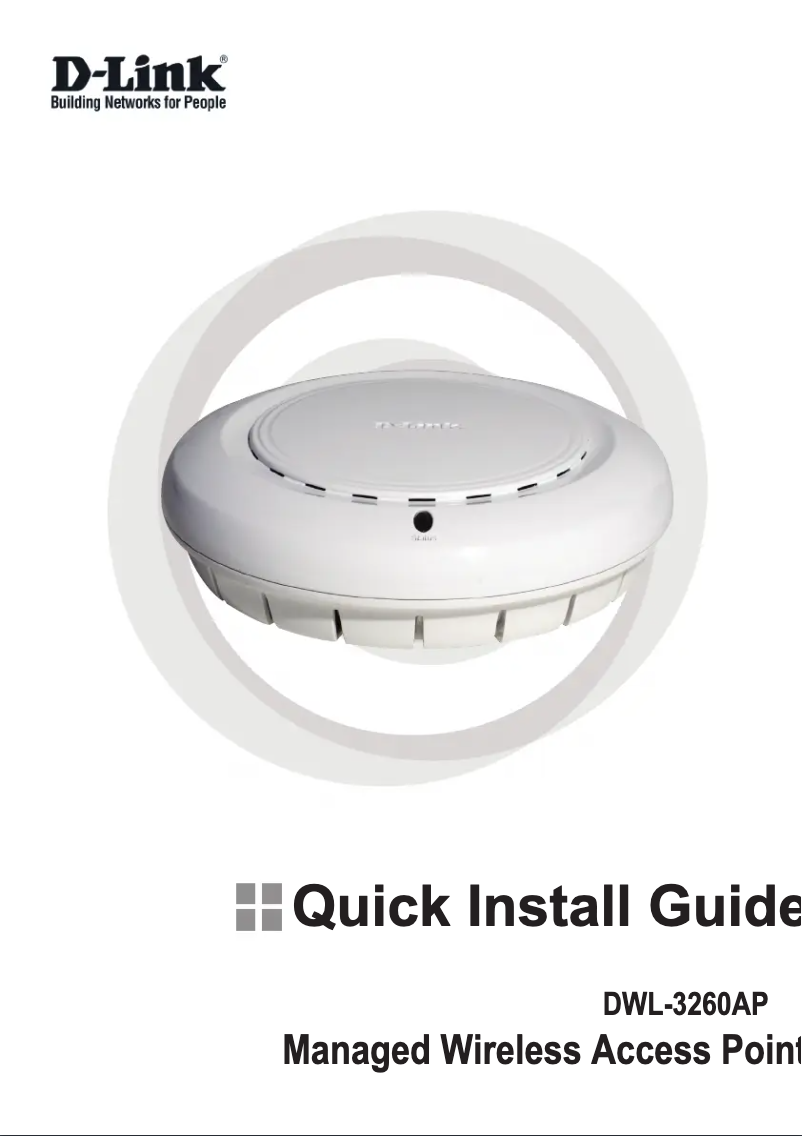 Page 1 of the manual Installation Guide D-Link DWL-3260AP