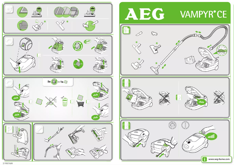 Página 1 del manual Manual de usuario AEG CE2300HFE+