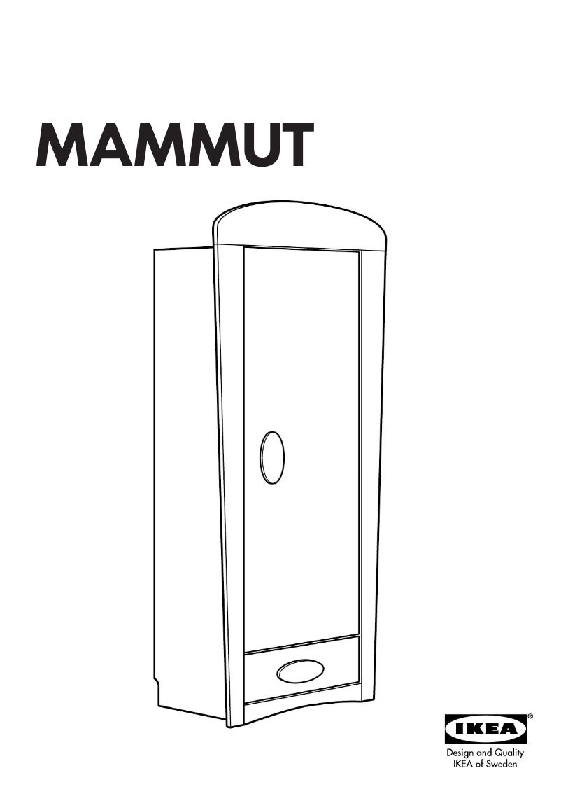 Page 1 de la notice Manuel utilisateur Ikea MAMMUT