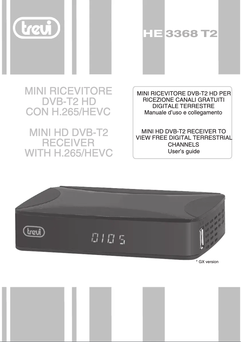 Page 1 de la notice Manuel utilisateur Trevi HE 3368 T2