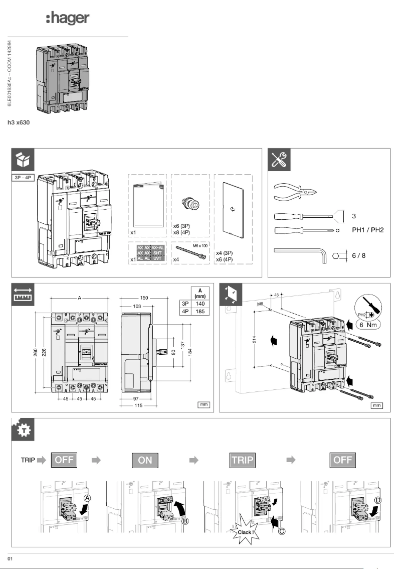 Página 1 del manual Manual de usuario Hager HMJ401GR