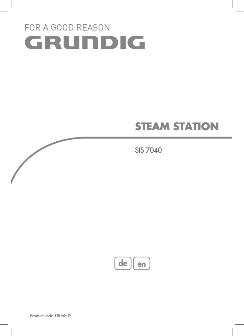 Page 1 de la notice Manuel utilisateur Grundig Premium Line SIS 7040