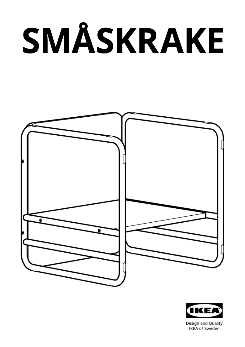 Page 1 de la notice Manuel utilisateur Ikea SMÅSKRAKE 705.697.48