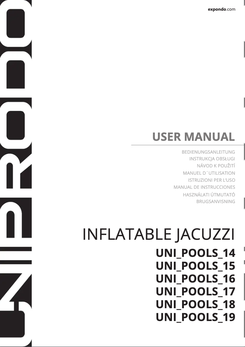 Página 1 del manual Manual de usuario Uniprodo UNI_POOLS_15