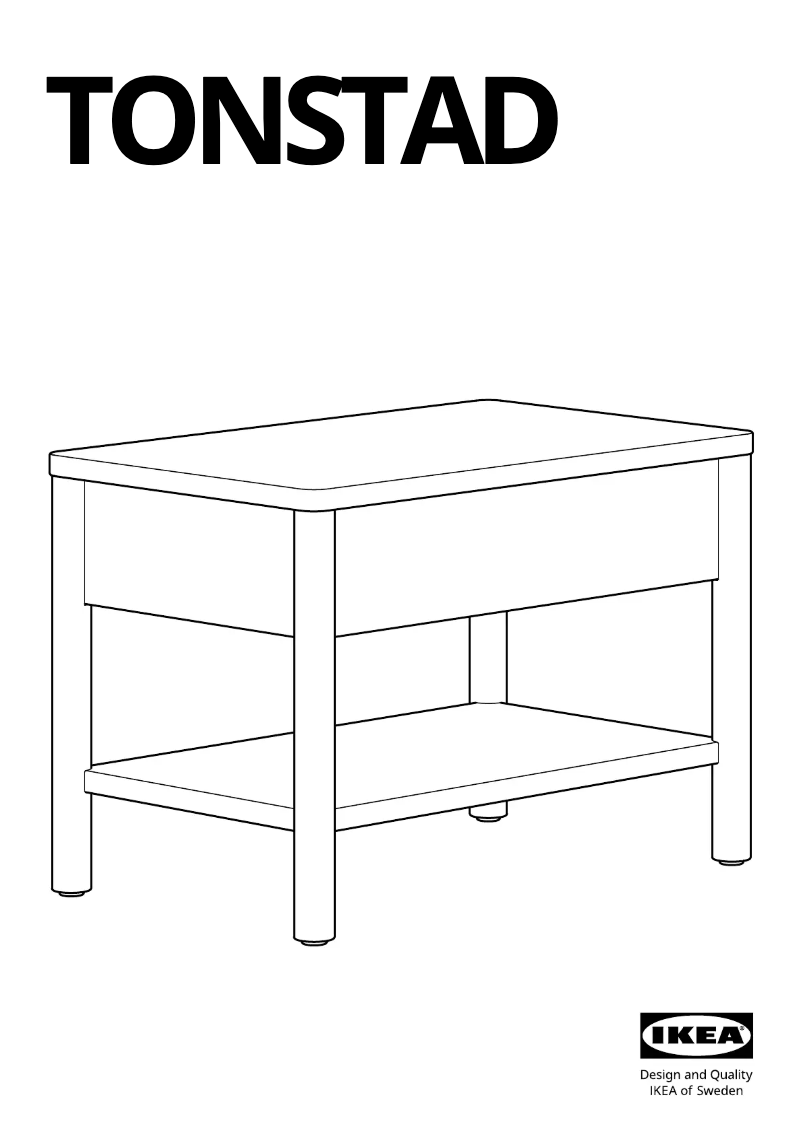 Page 1 de la notice Manuel utilisateur Ikea TONSTAD 105.569.75