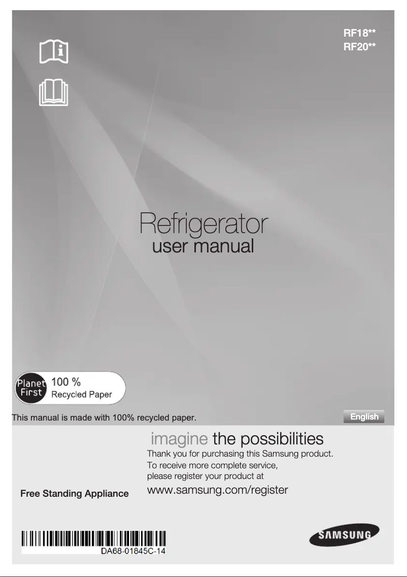 Página 1 del manual Manual de uso y mantenimiento Samsung RF20HFENBBC