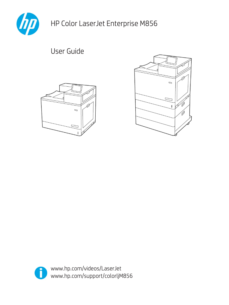 Page n°1 - Manuel utilisateur HP Color LaserJet Enterprise M856x