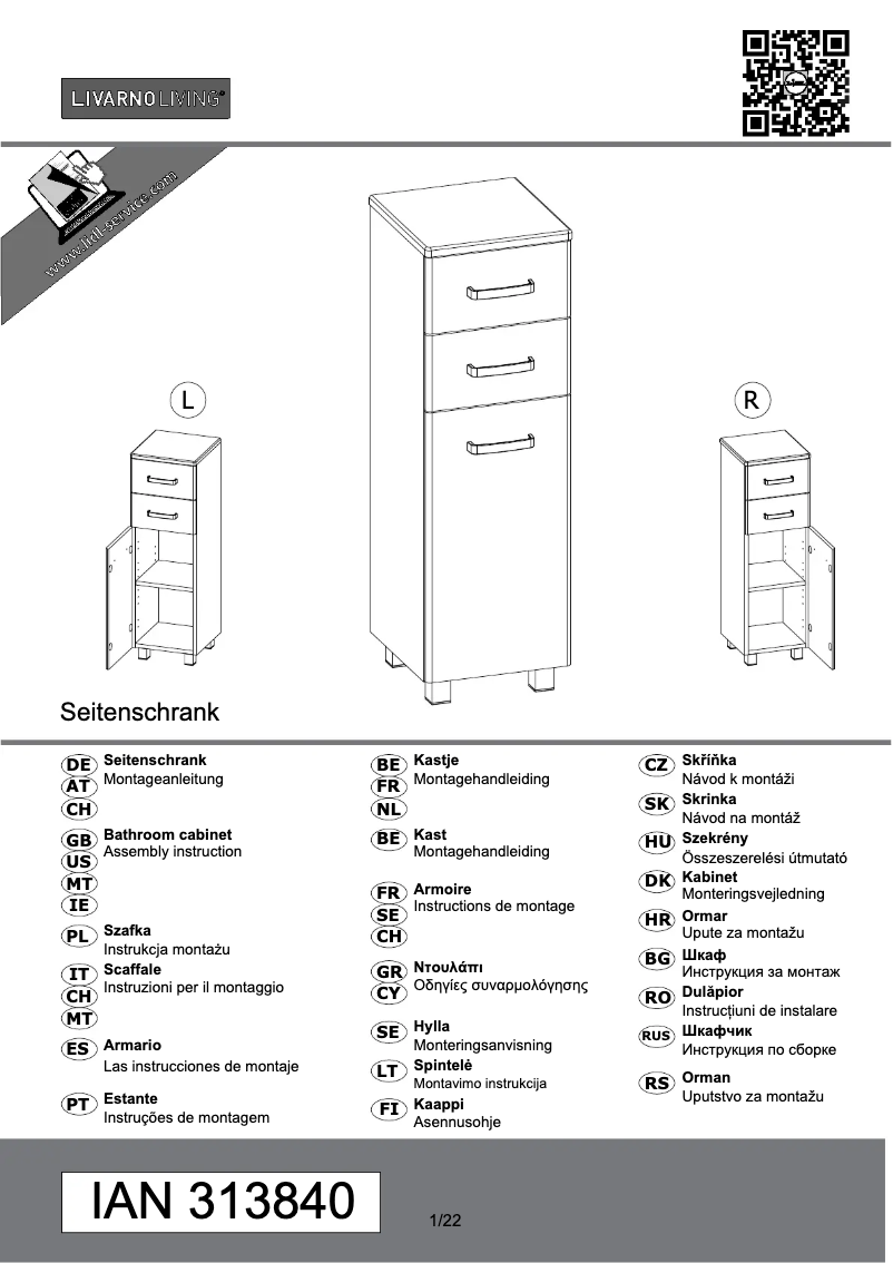 Página 1 del manual Manual de usuario Livarno Lux IAN 351694