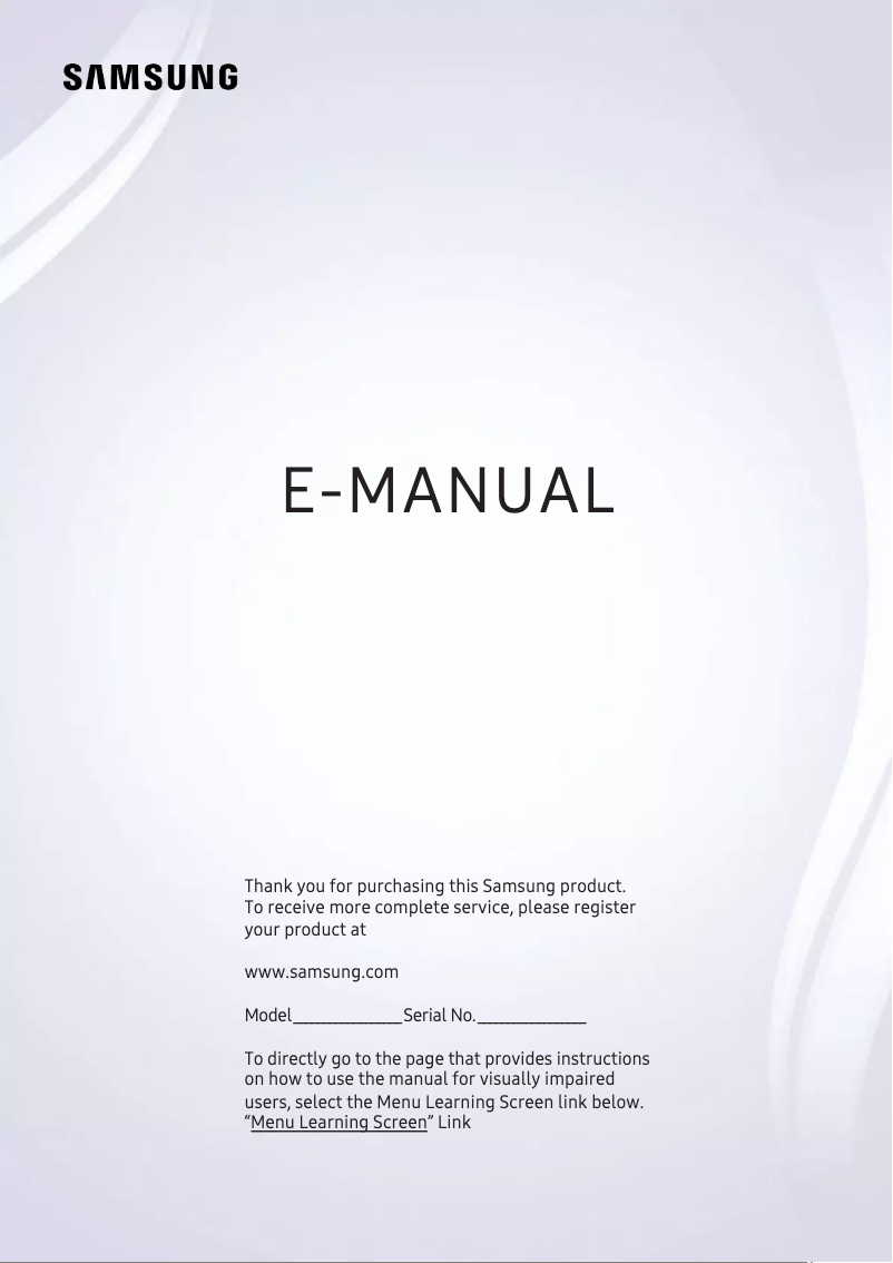 Página 1 del manual Manual de usuario Samsung UA55NU8000G