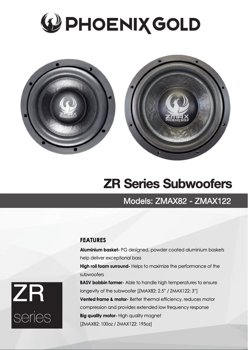 Page 1 de la notice Manuel utilisateur Phoenix Gold ZMAX82