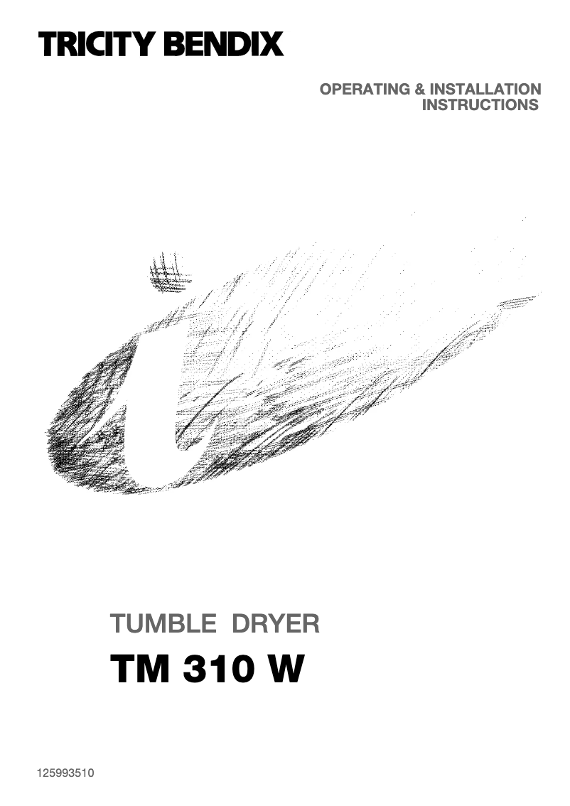 Página 1 del manual Manual de usuario Tricity Bendix TM 310 W