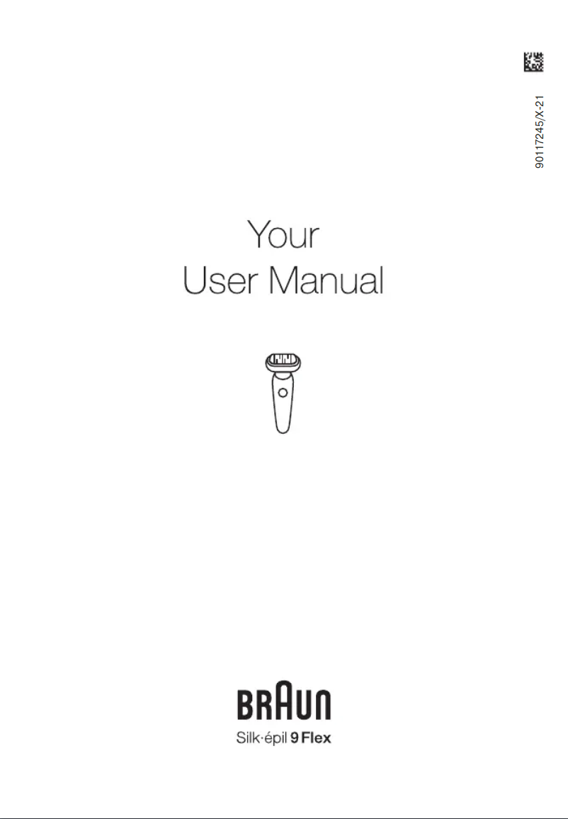 Page 1 de la notice Manuel utilisateur Braun Silk Epil 9 Flex