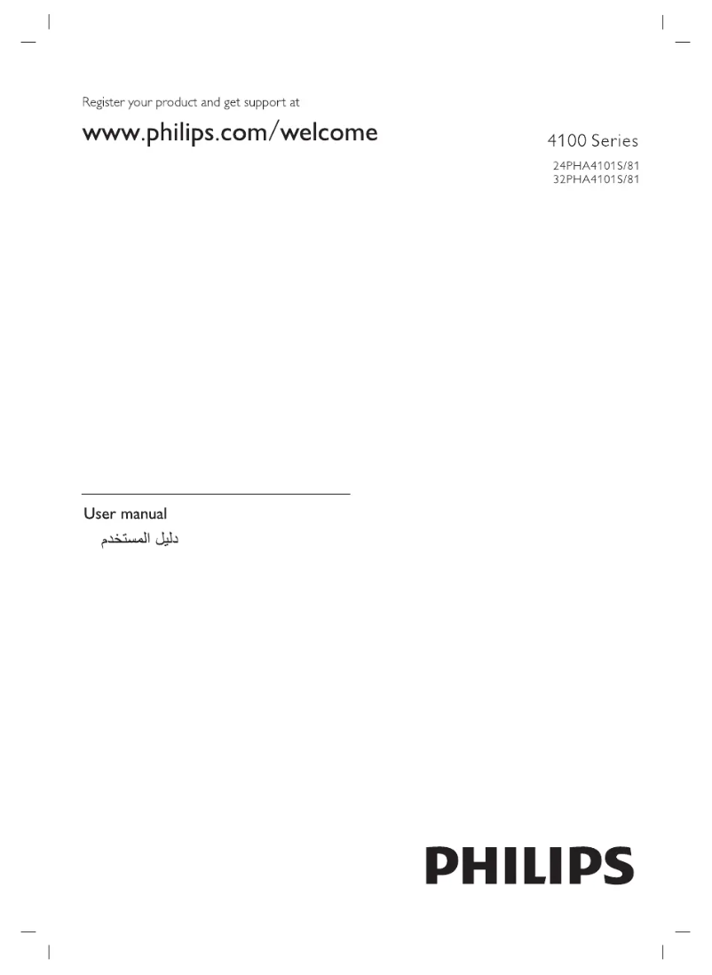 Page n°1 - Manuel utilisateur Philips 4000 series 32PHA4101S