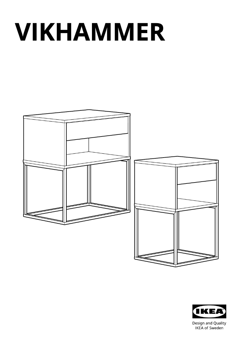 Page 1 de la notice Manuel utilisateur Ikea VIKHAMMER 203.889.72