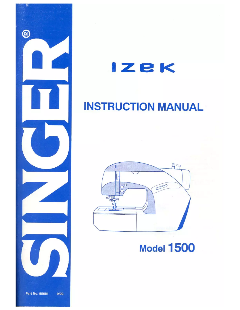Página 1 del manual Manual de usuario Singer 1500