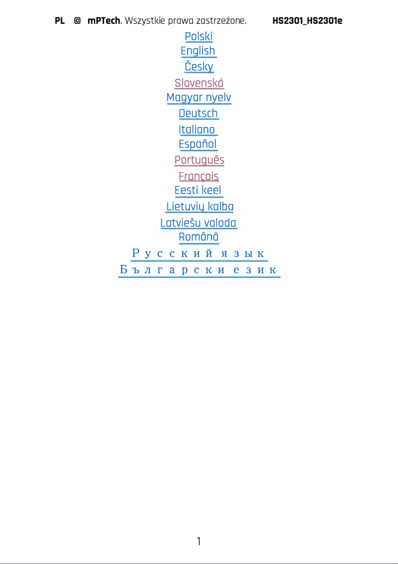 Page 1 of the manual User Manual Hammer BLADE V 5G