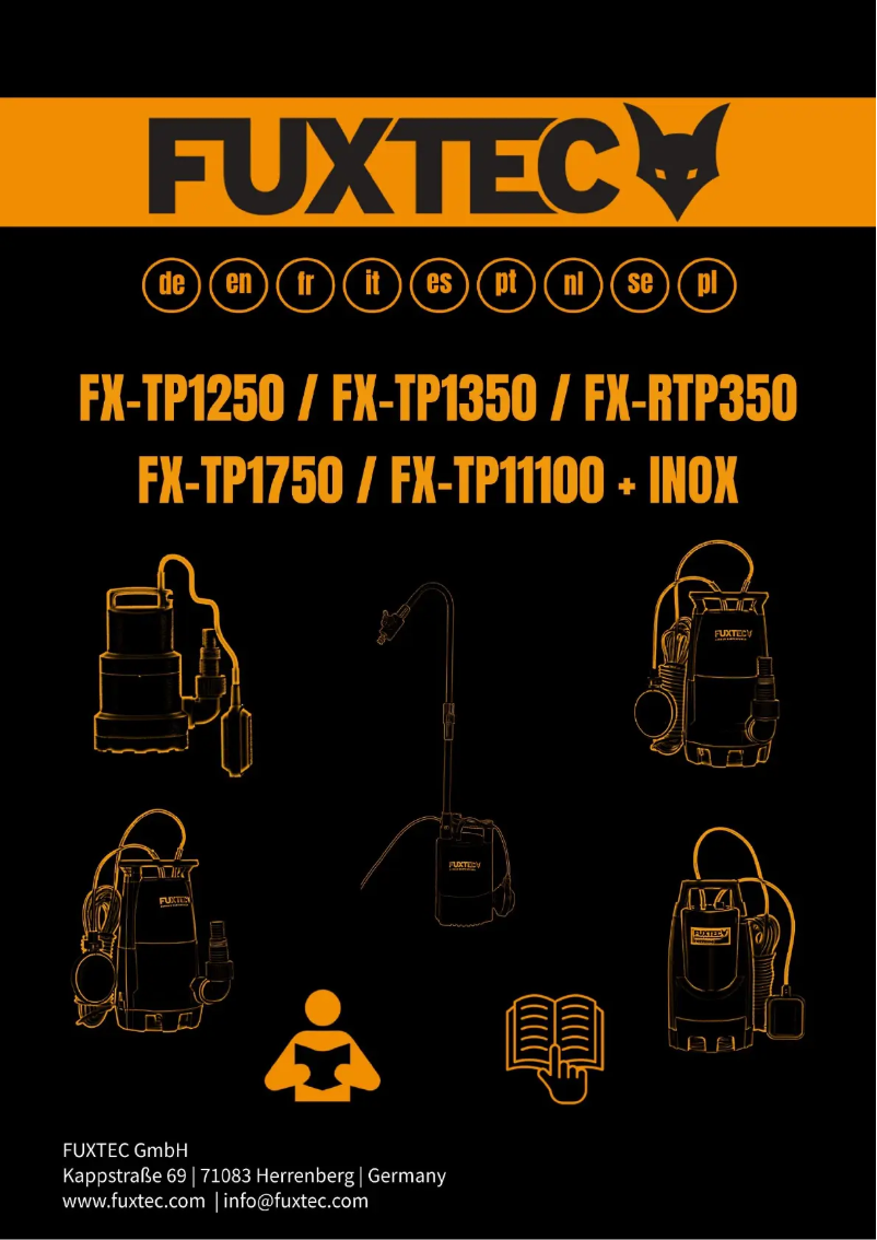 Page 1 de la notice Manuel utilisateur Fuxtec FX-TP1250