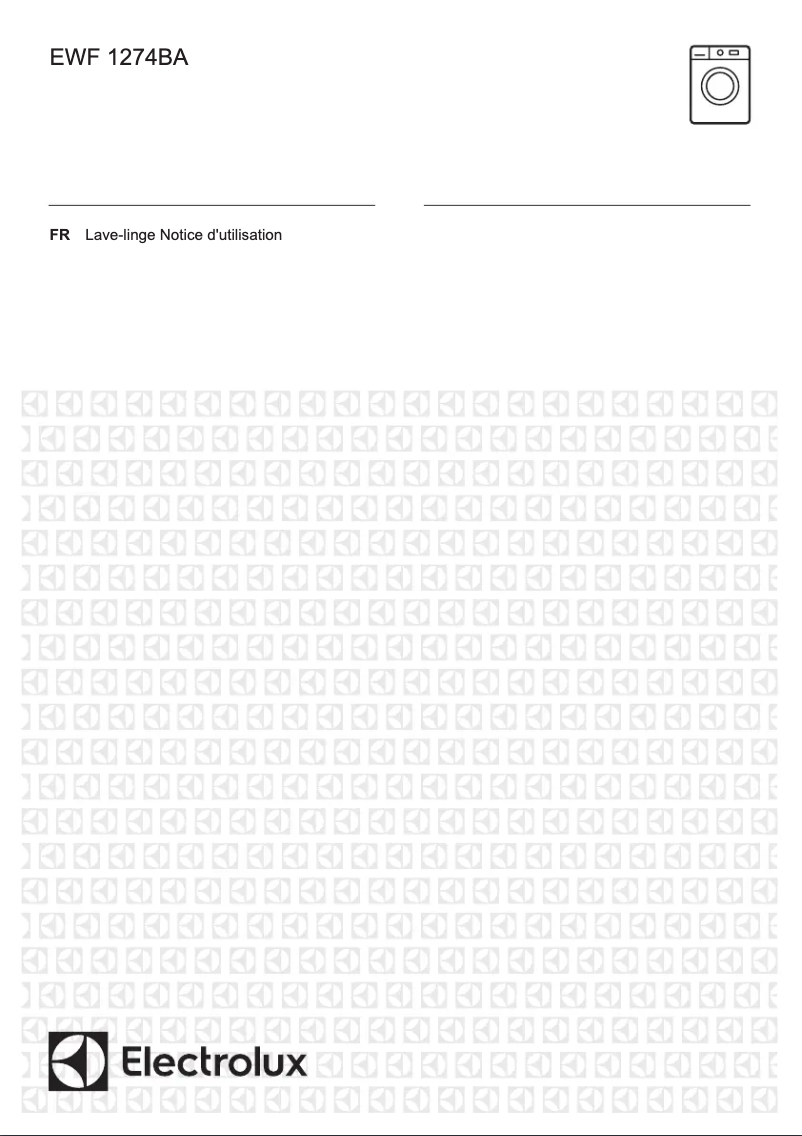 Page 1 de la notice Manuel utilisateur Electrolux EWF1274BA