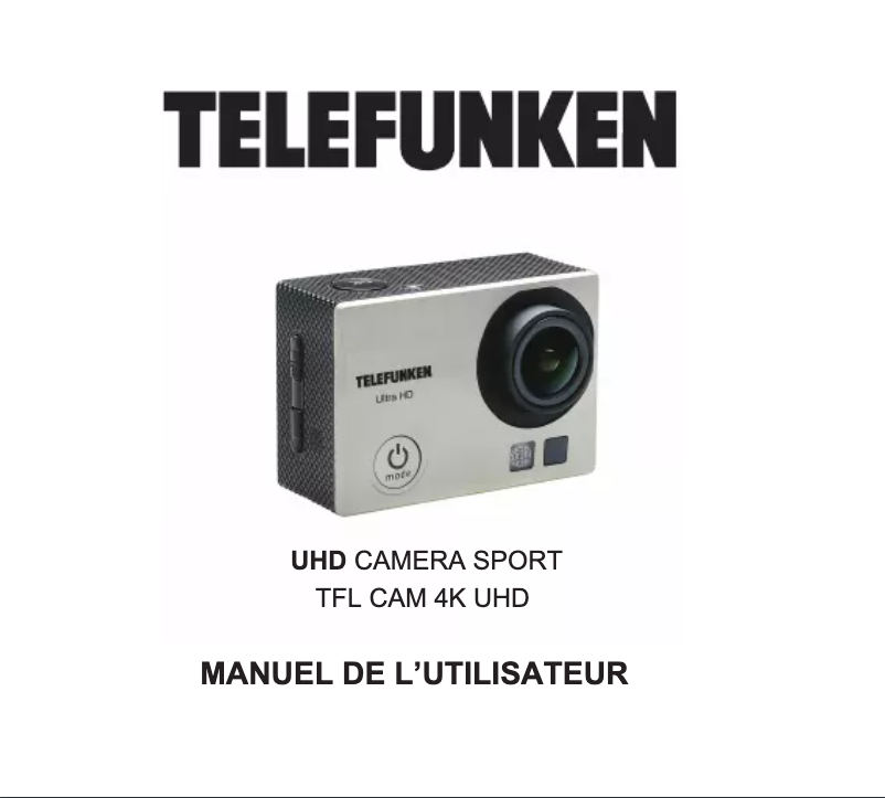 Page 1 de la notice Manuel utilisateur Telefunken TFLCAM4KUHD