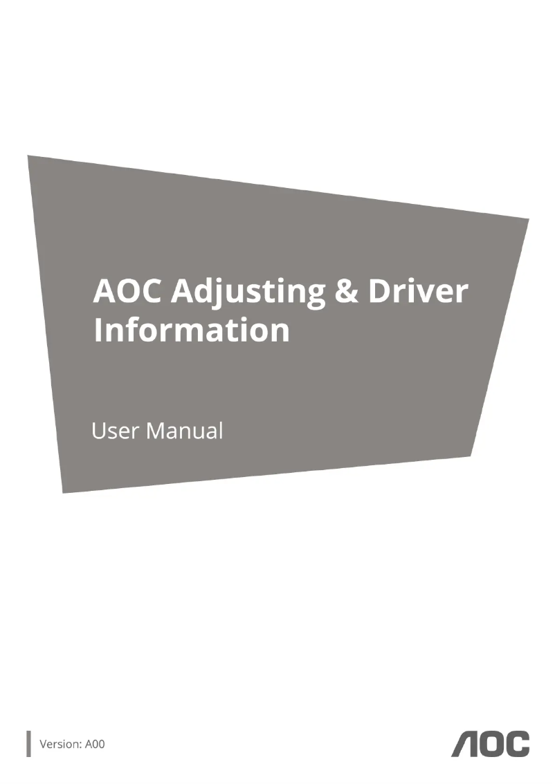 Página 1 del manual Manual de usuario AOC 27G42E