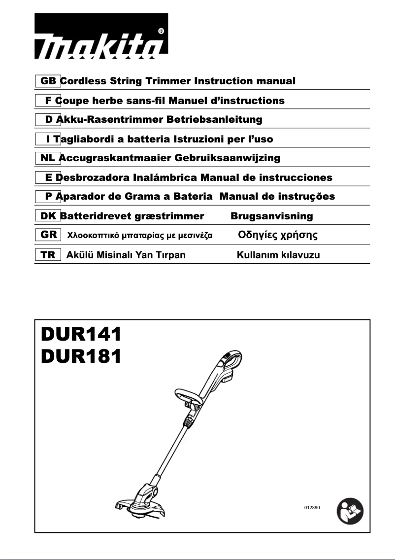 Page 1 de la notice Manuel utilisateur Makita DUR181Z