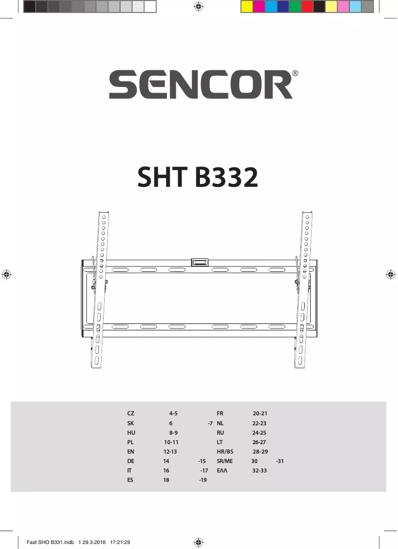 Page 1 de la notice Manuel utilisateur Sencor SHT B332