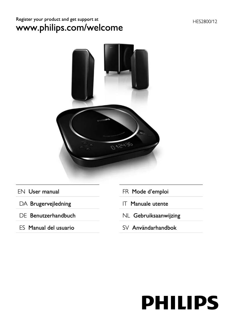 Página 1 del manual Manual de usuario Philips HES2800