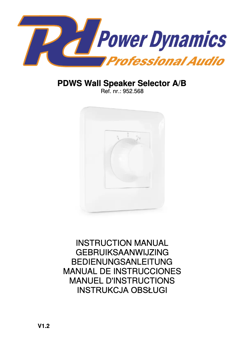 Página 1 del manual Manual de usuario Power Dynamics PDWS