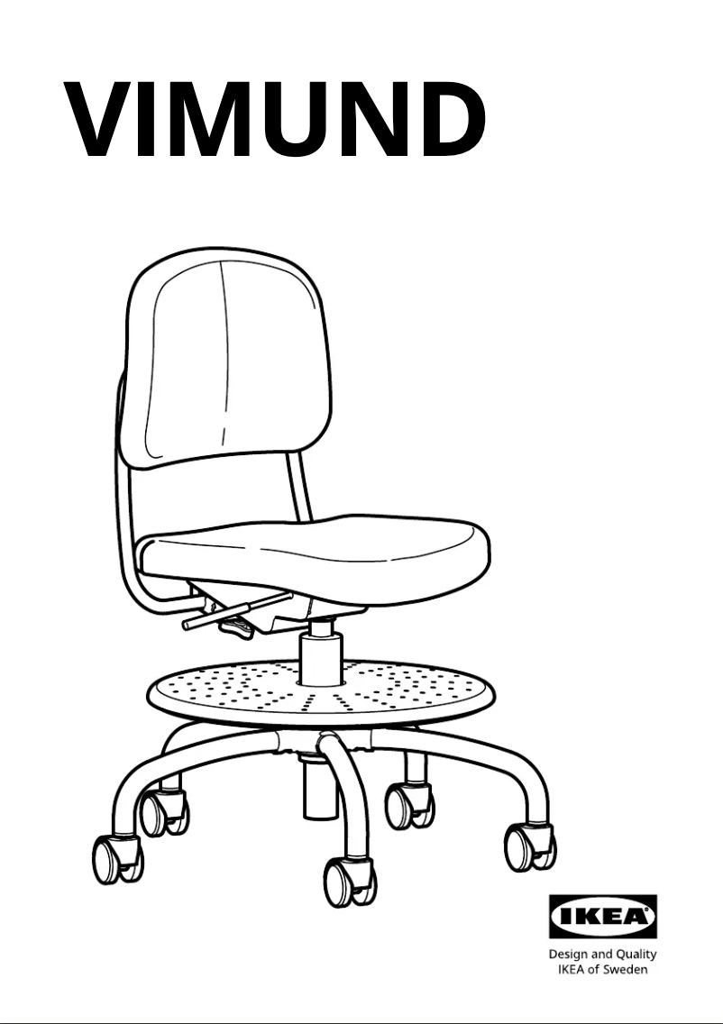 Page 1 de la notice Manuel utilisateur Ikea VIMUND 205.319.65