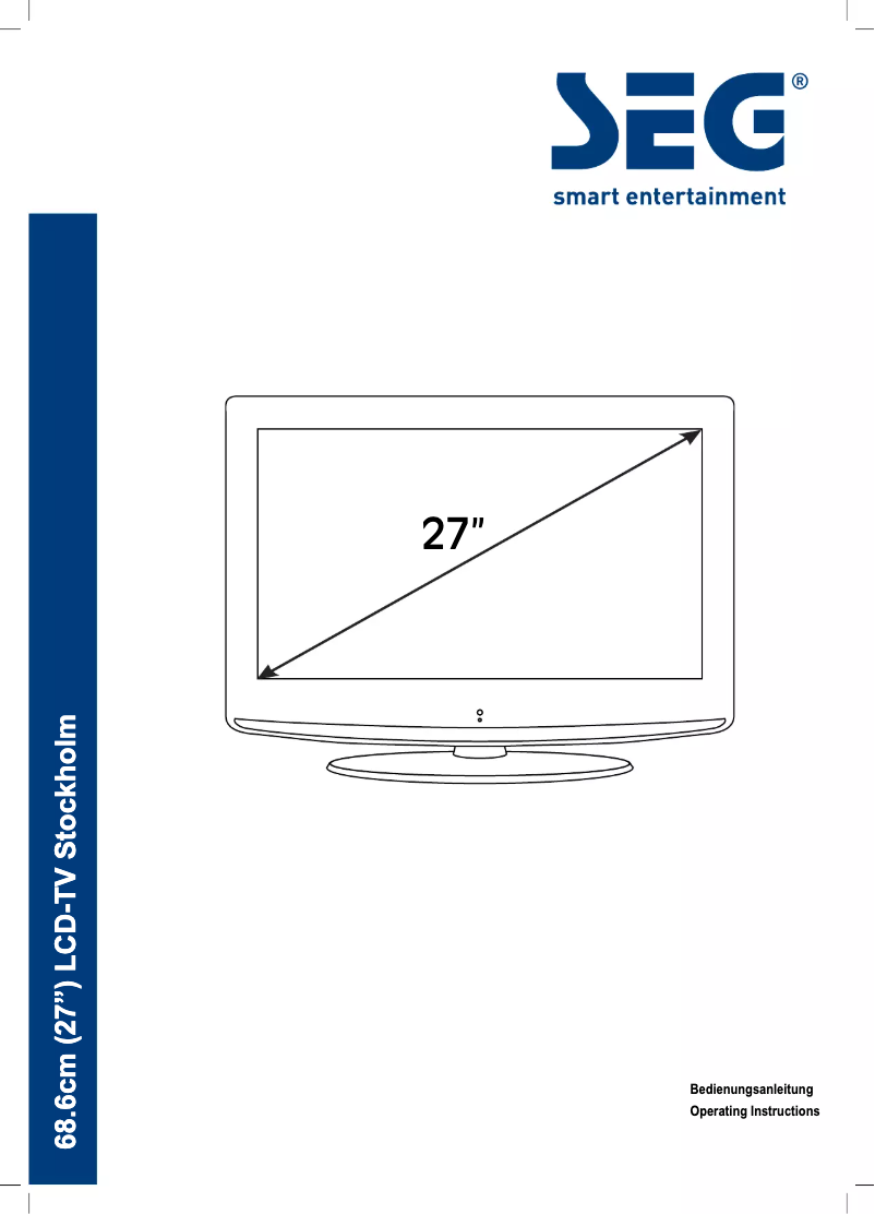 Page 1 de la notice Manuel utilisateur SEG Stockholm