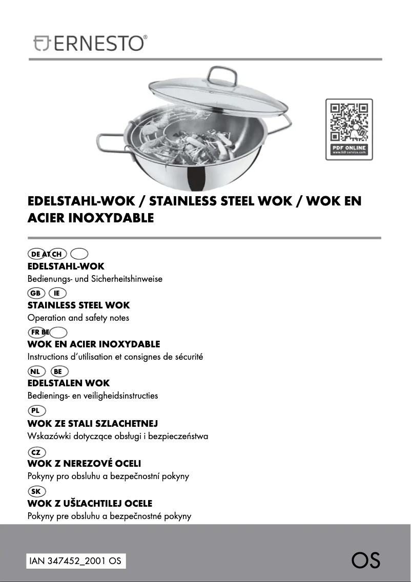 Page 1 de la notice Manuel utilisateur Ernesto IAN 314711