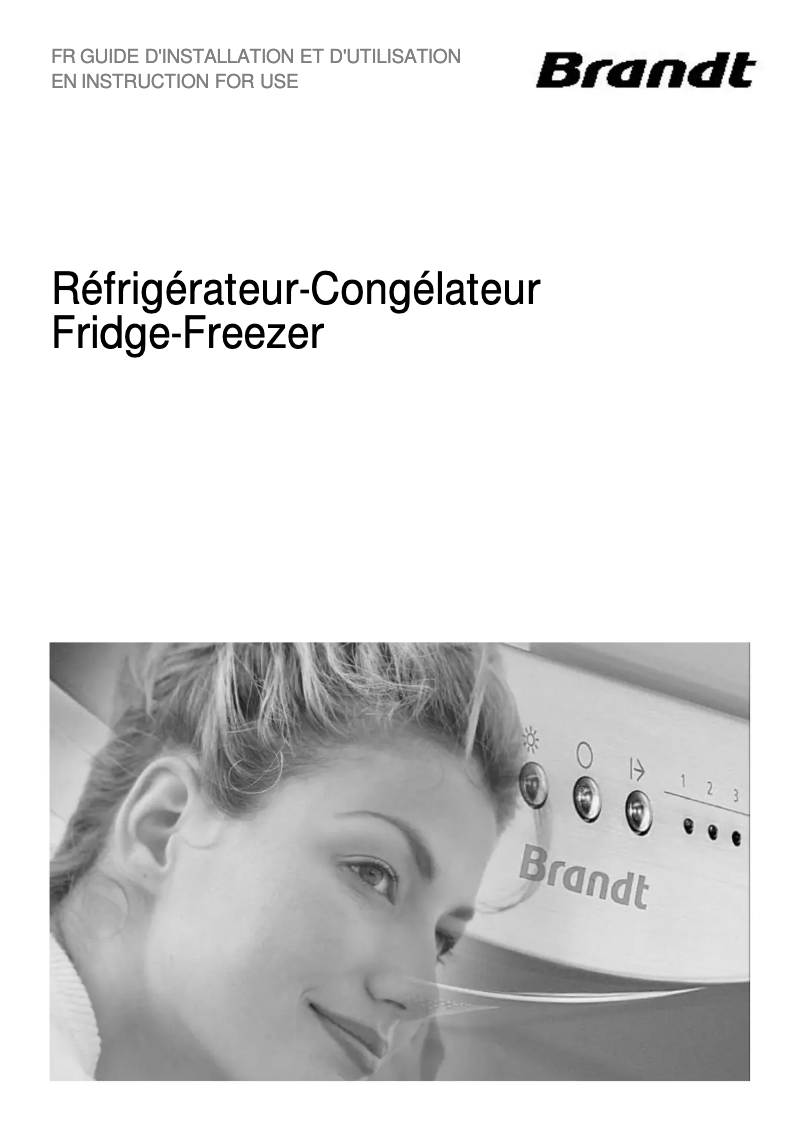 Page 1 de la notice Manuel utilisateur Brandt BFC5555GR