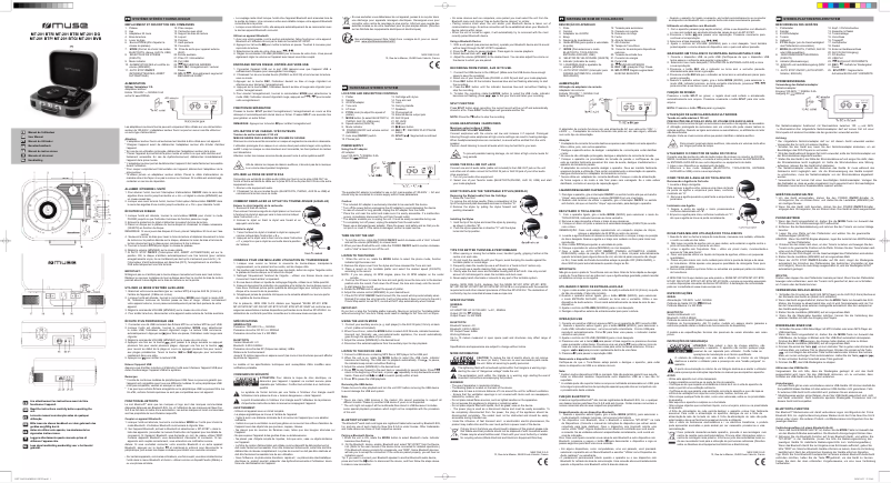 Page 1 de la notice Manuel utilisateur Muse MT-201 BVB