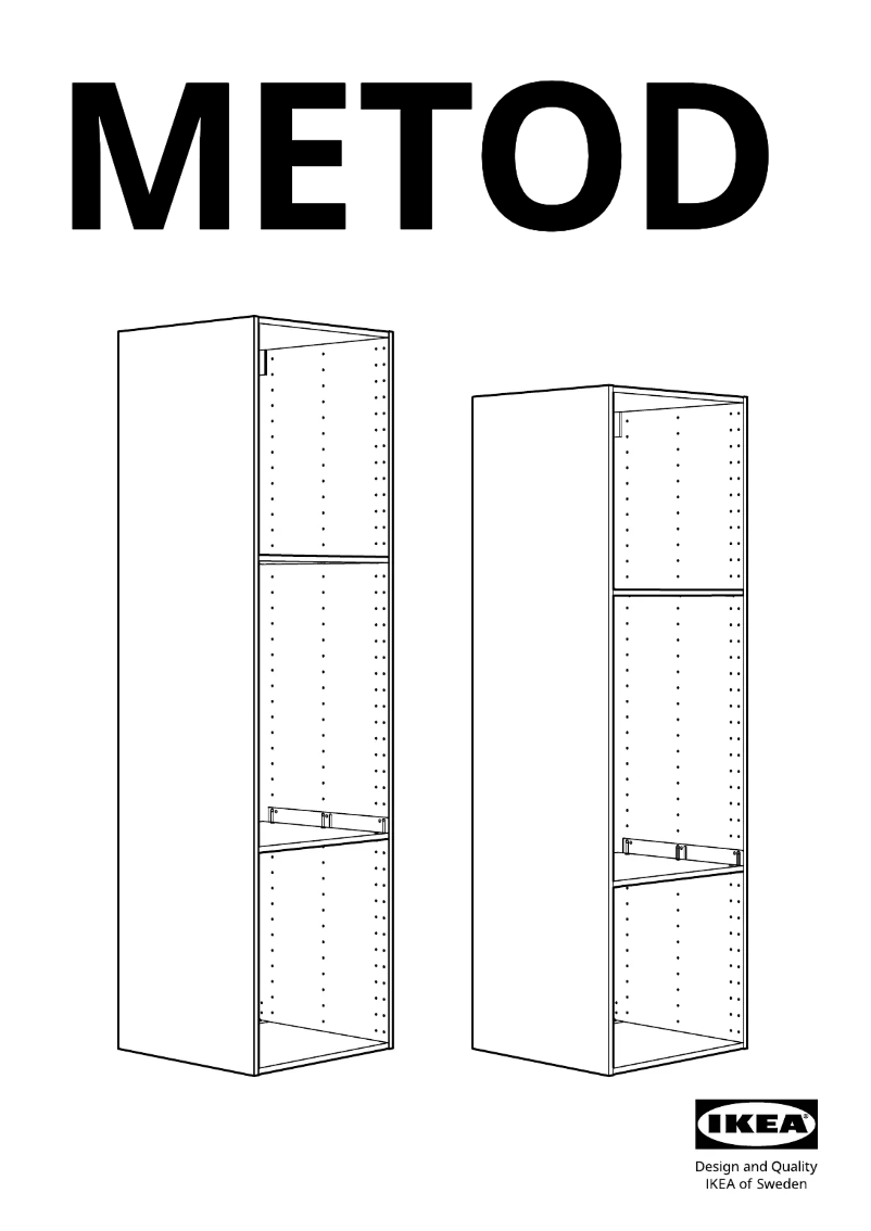 Page 1 de la notice Manuel utilisateur Ikea METOD 502.135.70