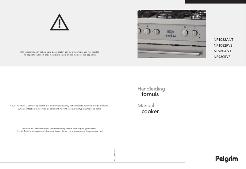 Page 1 de la notice Manuel utilisateur Pelgrim NF980