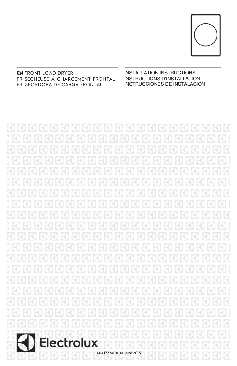 Página 1 del manual Guía de instalación Electrolux EFME417S