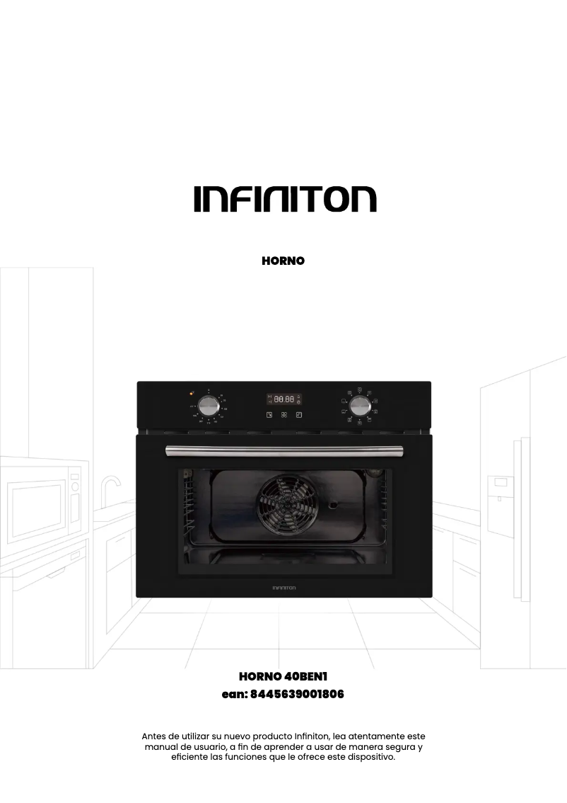 Página 1 del manual Manual de usuario Infiniton HORNO 40BEN1