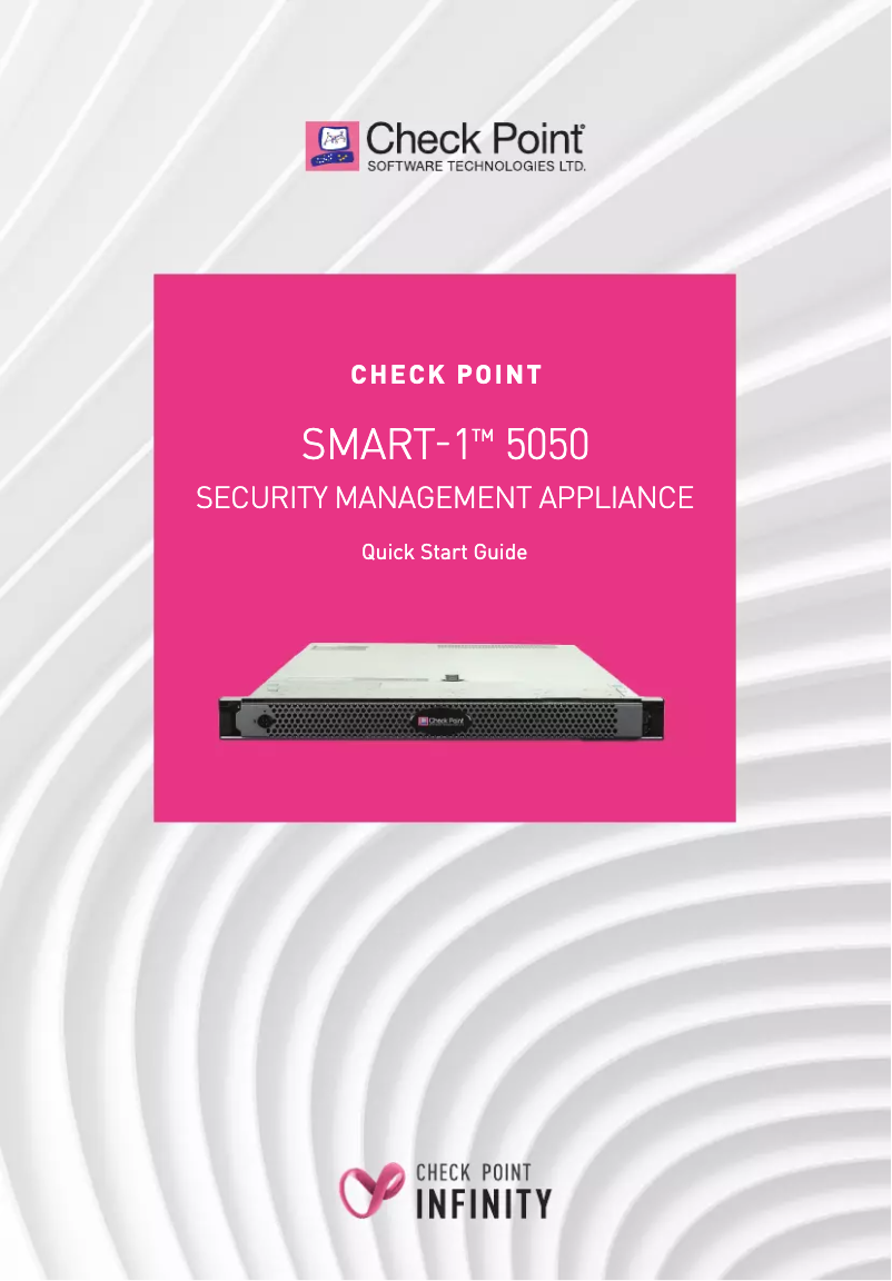 Page 1 de la notice Manuel utilisateur Check Point Smart-1 5050