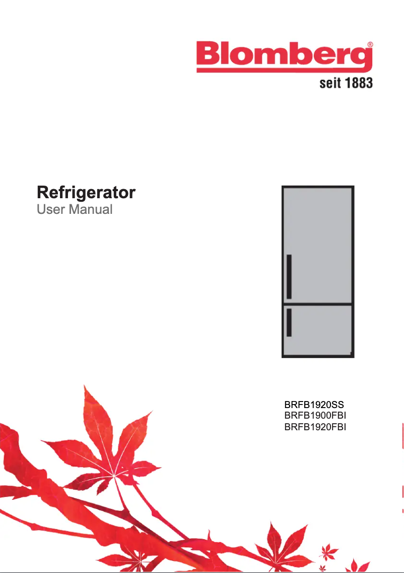 Página 1 del manual Manual de usuario Blomberg BRFB 1900 FBI
