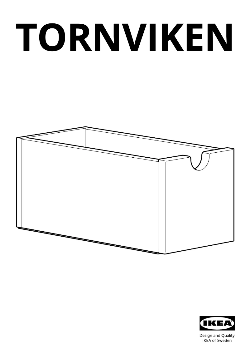 Page 1 de la notice Manuel utilisateur Ikea TORNVIKEN 003.589.66