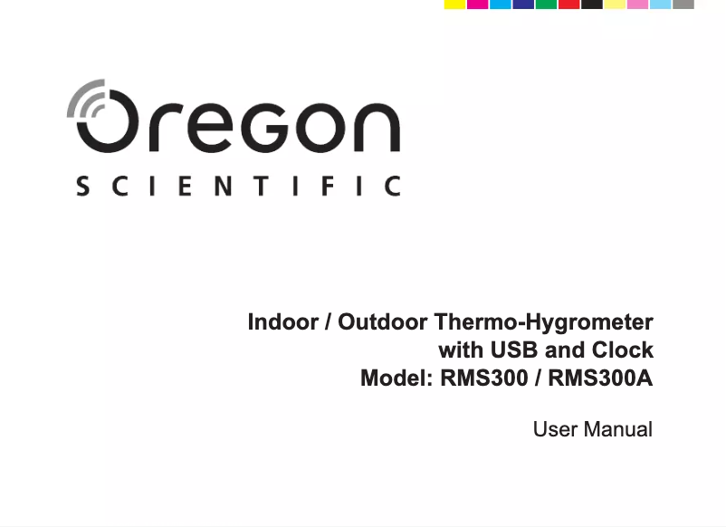 Page 1 de la notice Manuel utilisateur Oregon Scientific RMS300A