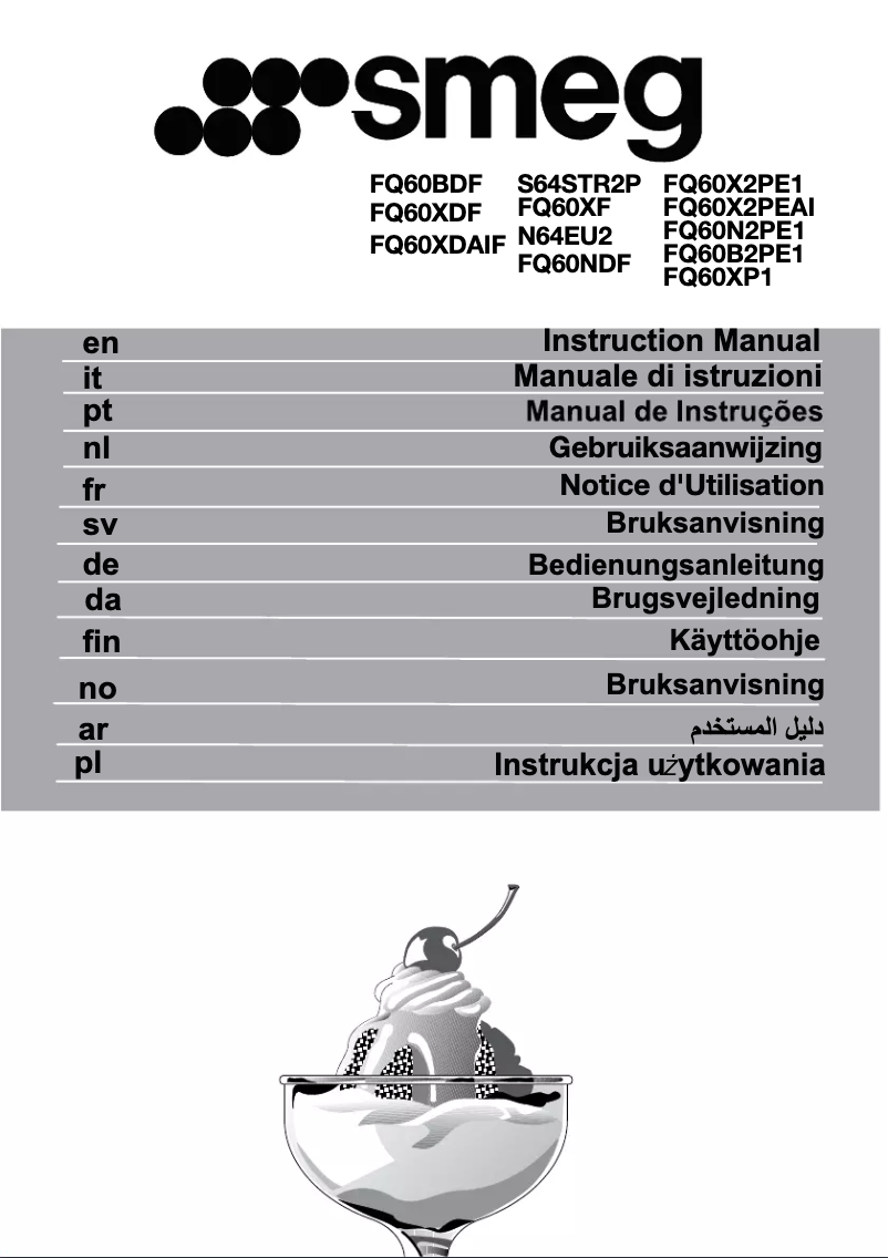 Page 1 de la notice Mode d'emploi Smeg FQ960BL5