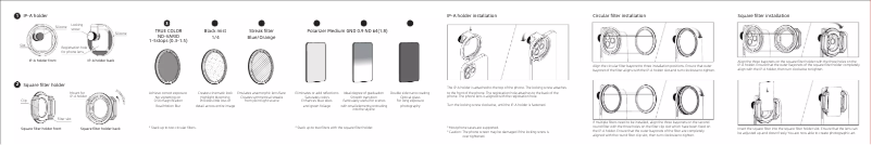 Page 1 de la notice Manuel utilisateur NiSi NISI-IPA-CINEKIT